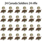 40/set World War II military building blocks National army soldier Character weapon assembly building block Children's toy gifts