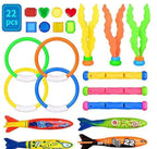 Diving Toys Breath Closure Training Water Underwater Toy Set Children's Swimming Pool Treasure Hunt Water Ring Diamond Kids Toys