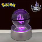Pokemon 3D Crystal POKE BALL Figure Toys Snivy Dragonair Blastoise Venusaur Milotic Raichu Night Light LED Lamp Base Model Dolls