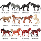 New 12pcs Farm Animal Figurines Poultry Sets Action Figures Horse Cow Dog Duck Sheep Cock Model Education Toys for Children Gift