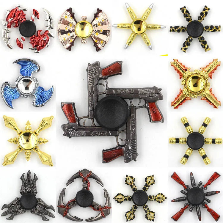 Colorful Figdet Spinner Zinc Alloy Smooth bearings Anime Game Hand Spinner Stress Relief Fingertip Gyro Toys For Adult Gifts