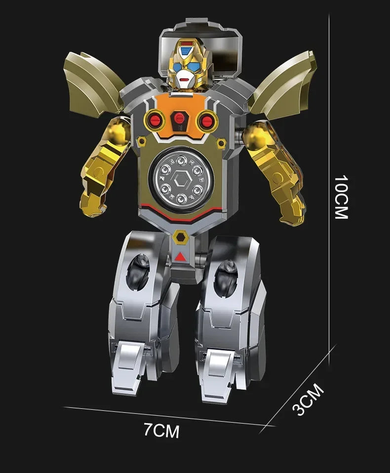 New creative decompression  drop resistant fingertip Rotational gyroscope mechanical deformation robot children's toy Boy Gift