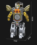 New creative decompression  drop resistant fingertip Rotational gyroscope mechanical deformation robot children's toy Boy Gift