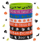 12/24PCS Silicone Bracelets Halloween Decorations Kids Wristband Pumpkin Skull Ghost Bat Halloween Party Favor Gift Bag Fillers