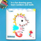 Line drawing, children's doodle books, learning numbers, early education to improve grades, fun drawing games, holiday gifts