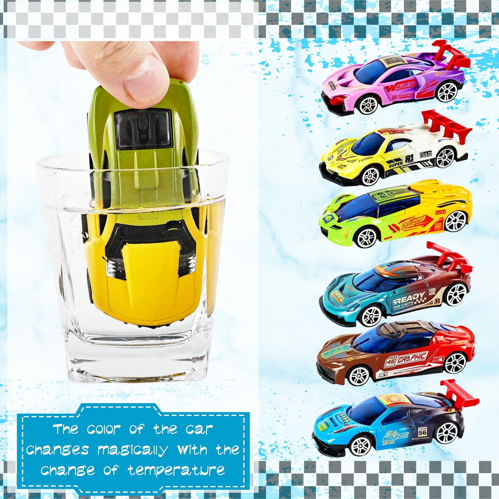 Alloy Off road model mini set toy racing car Color Changing Temperature Sensing Inertial Cars Model for bath Pool Water Toy