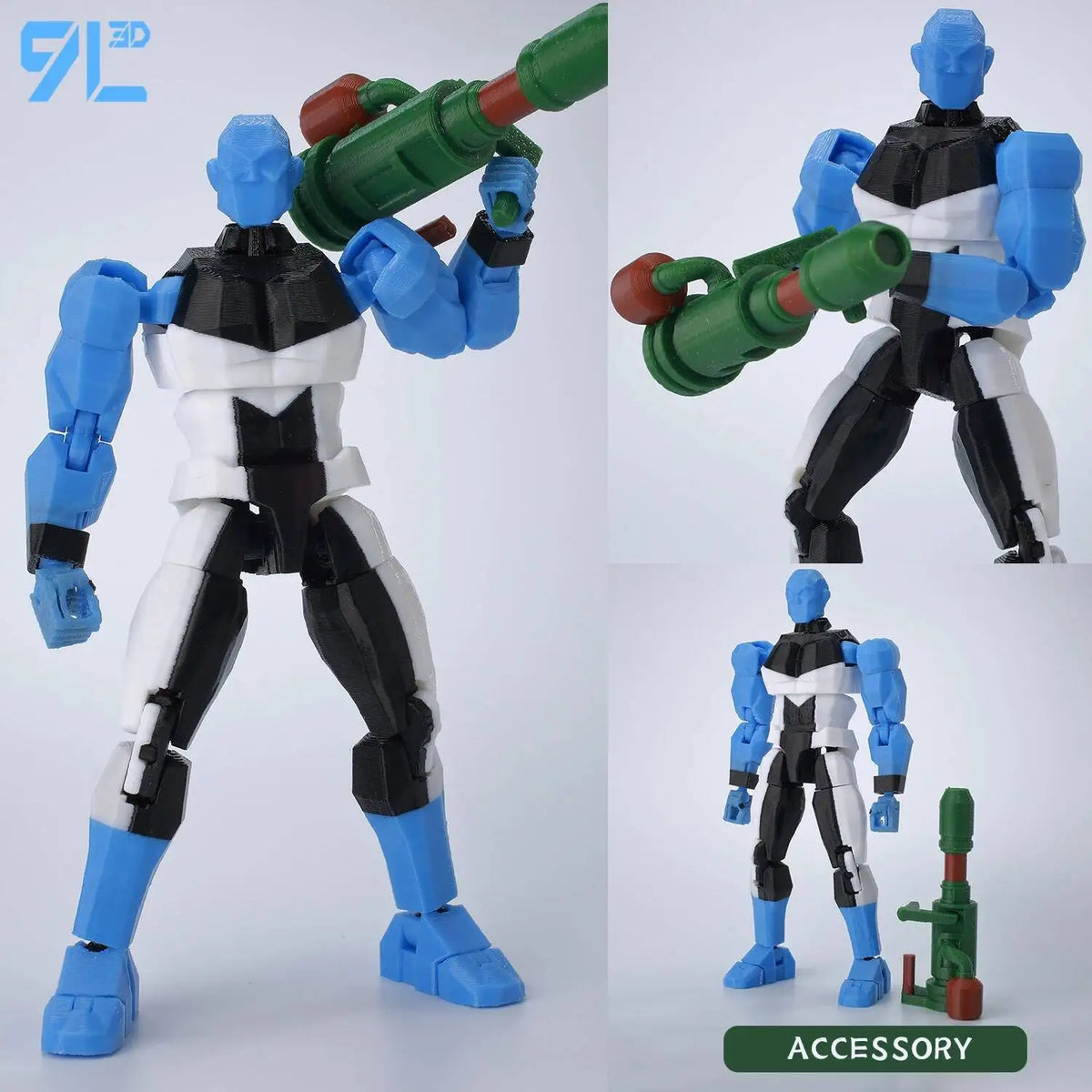 9L3D Lucky 13 Invincible Boy Conquer Omni Action Figure 3D Printed Anime Model Multi-Jointed Poseable Collectible Toy Gift Fan