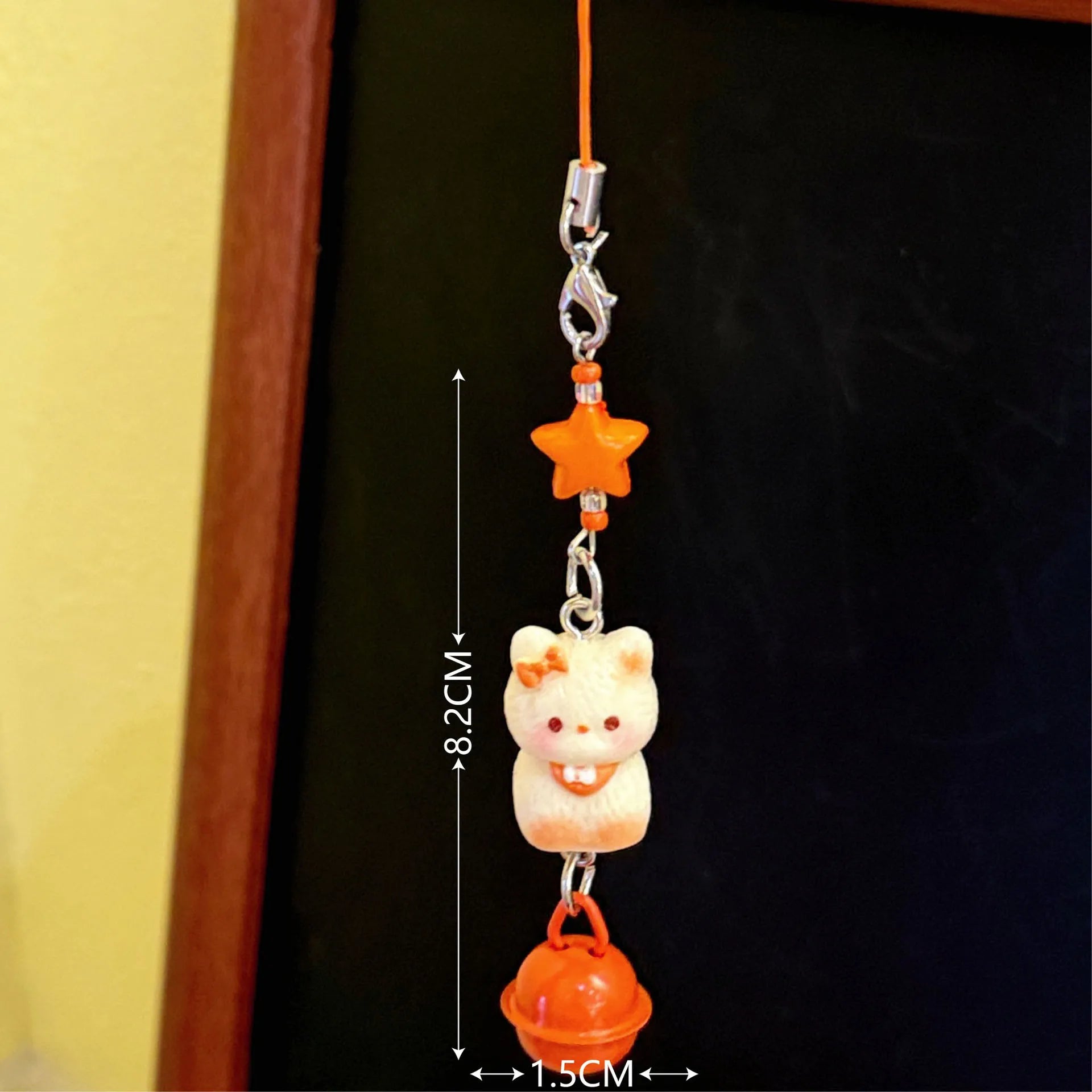 1/3 Pcs Cute Cat Phone Chain Pendant Versatile Bell Star Pendant Cartoon 3D Cat Bag Keychain Pendant