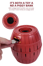 Prank Pirate Bucket with Sword, Shark Attack Bucket, Finger-Biting Table Toy.