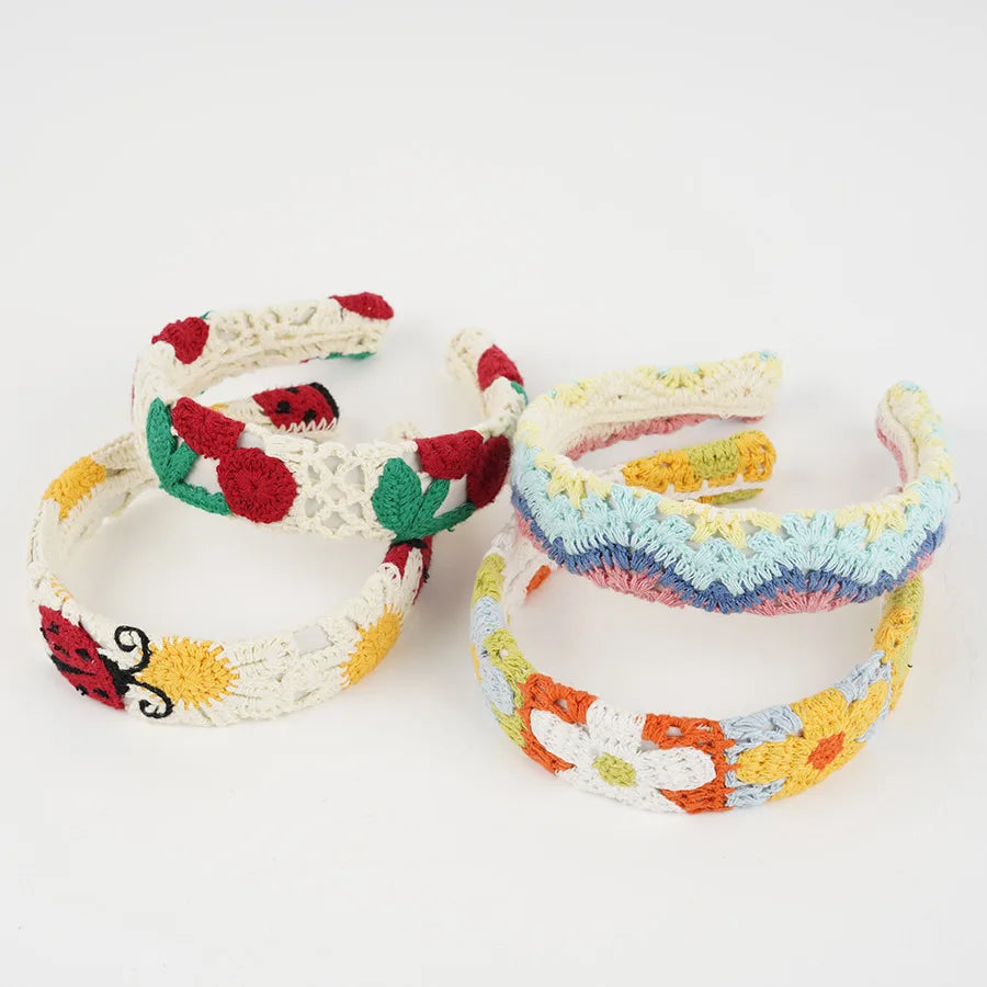 NEW Knitted Headband Bohemian Style Summer Seaside Vacation Handmade Head Band Hair Accessories for Women Girls