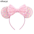 2026 Chic Embroidery Sequin Ears Headband Classical DOT Bow Hairband For Girls Women Party Head Wear Kids DIY Hair Accessories