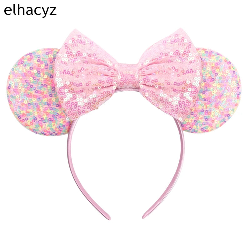 2026 Chic Embroidery Sequin Ears Headband Classical DOT Bow Hairband For Girls Women Party Head Wear Kids DIY Hair Accessories