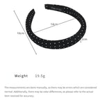 Retro Satin Polka Dot Sponge Headbands for Woman Fashion Temperament Hair Hoop Wash Face Hair Band Female Party Hair Accessories
