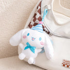 Sanrio Happy Cinnamoroll Plush Pendant Bag Accessories Plush Keychain Girls Backpack Car Phone Hanging Plush Keyrings