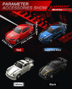 2026 New Kf20 1:64 Drift Rc Car Four-wheel remote-controlled racing car Full proportions Desk Competition Toy Boys Ideal gifts.