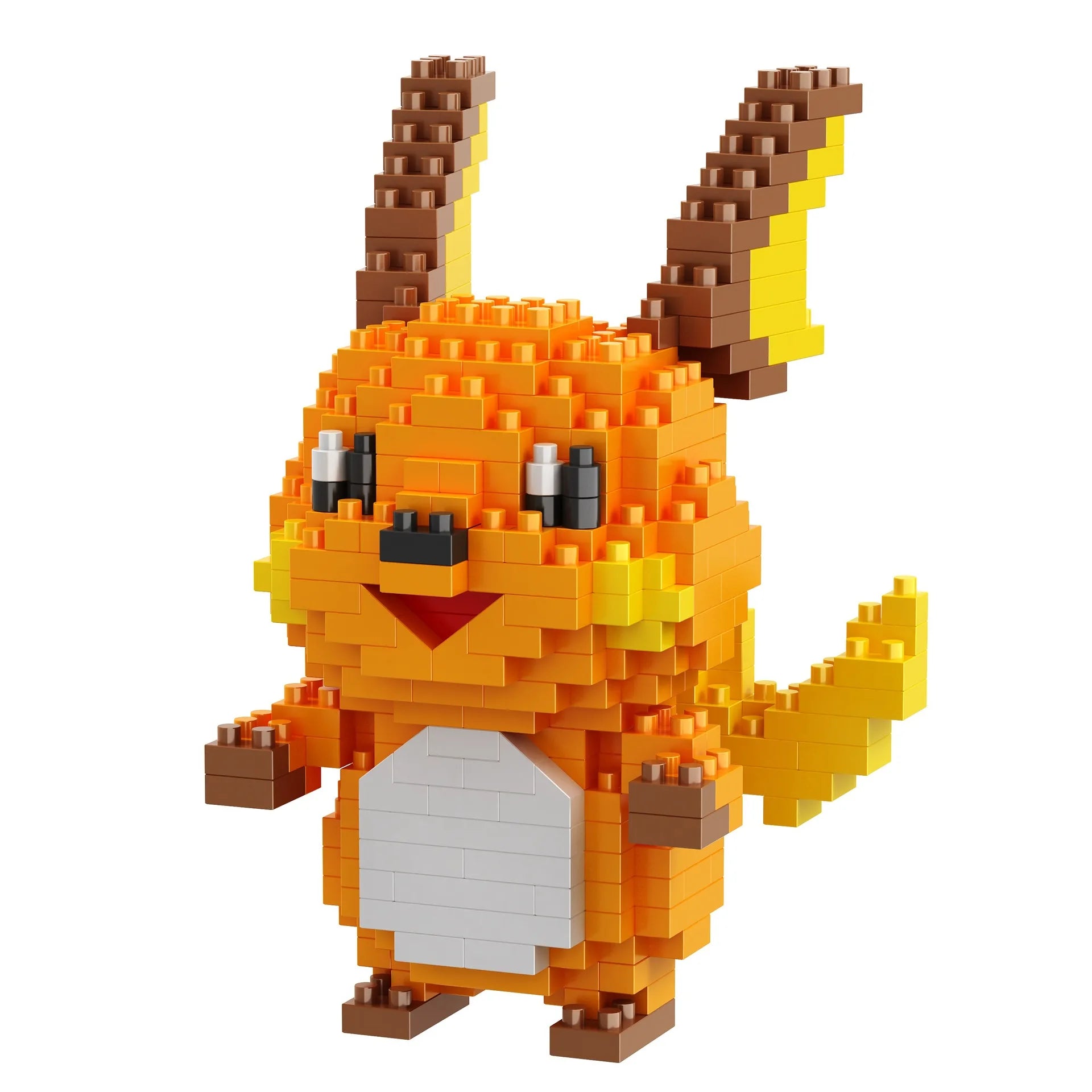 Pokemon Building Blocks Small Cartoon Mini Block Pikachu Charizard Eevee Mewtwo Anime Assemble Action Model Dolls Boys Toys