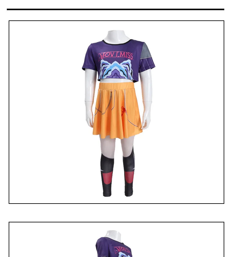 Girls Zoey Cosplay Girl Group Rumi Kids Costume Mira Outfit Favorite Stage Performance Clothes Halloween Animated Movie Dress Up