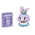 Disney 214 style Winnie LinaBell StellaLou Building Blocks Princess Cartoon Figrues Bricks Children's Assembly Toys Model Gift