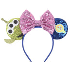 Nieuwste Mickey Mouse Oren Hoofdband Kid Adult Festival Party Pailletten Strik Haarband Vrouwen Baby Girl Party Haar Accessories