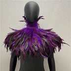Dress Cape Halloween Wedding Party Shawl Scarf Women Neck Scarves Woman Gothic Style Snood Children Turkey Shawls Feather Y2k