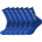 6Pairs/Lot FS Football Socks New Style Round Silicone Suction Cup Grip Anti Slip Soccer Socks Sports Men Baseball Rugby Socks