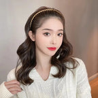 3Pcs Elegant Solid Color Wave Hairbands For Women Trendy Toothed Non-slip Hair Combs Hair Accessories Girl Face Wash Headbands