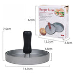 1PC Non-Stick Burger Press Patty Maker Metal Hamburger Mold for Beef Cheese Veggie Burger Making Suitable for BBQ Grill Cooking