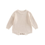 0-2Y Knitting Newborn Baby Girl Boy Spring Autumn Clothes Cute Long Sleeve Sweater Romper Jumpsuit Casual New born Outfits