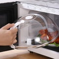 Microwave food splash proof cover, household oven heating cover, plate transparent cover, handle, cooking utensils accessories