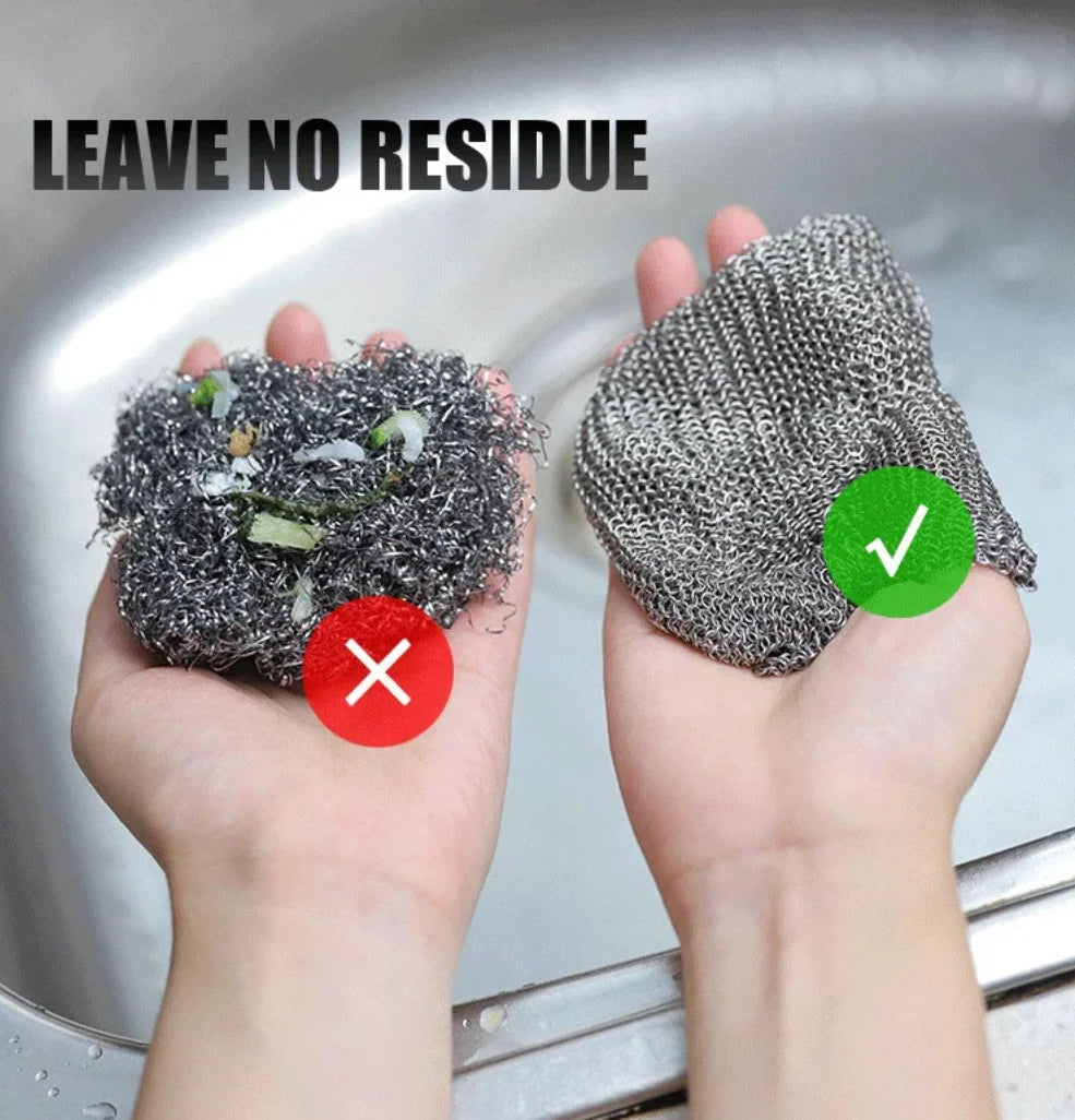 3 size 316 Cast Iron Cleaner Kitchen Clean Pot Pans Stainless Steel Washing Supplies Microwave Cleaning Tools Household Goods