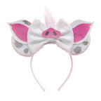 Mouse Ears Headband Cartoon Sequin Bows Headband Birthday Party Christmas Halloween Princess Cosplay Costume For Women Adult