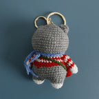 Exquisite Kitten Doll Crochet Keychain For Bag Pendant Knitted Small Cat Doll Keyrings Cute Kitten Keychain Custom Accessories