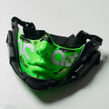 5 Color Cyberpunk Half Face Mask Mecha Style Halloween Cosplay Mask Adjustable Strap Breathable Comfort Party Costume Face Cover