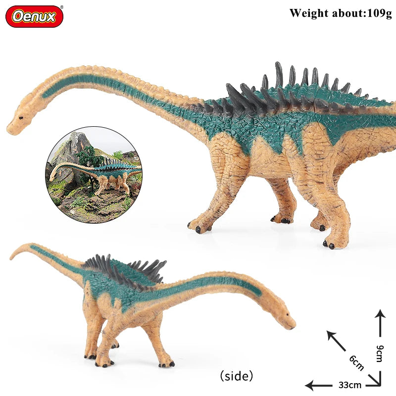 Oenux Jurassic Dinosaurs Indominus Rex Mosasaurus Saichania Dilophosauridae Spinosaurus Model Action Figures Collection Kid Toy