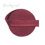BRISTLEGRASS 2 5 10 Yard 5/8" 15mm Solid FOE Shiny Fold Over Elastic Spandex Satin Band Hair Tie Headband Dress Sewing Lace Trim