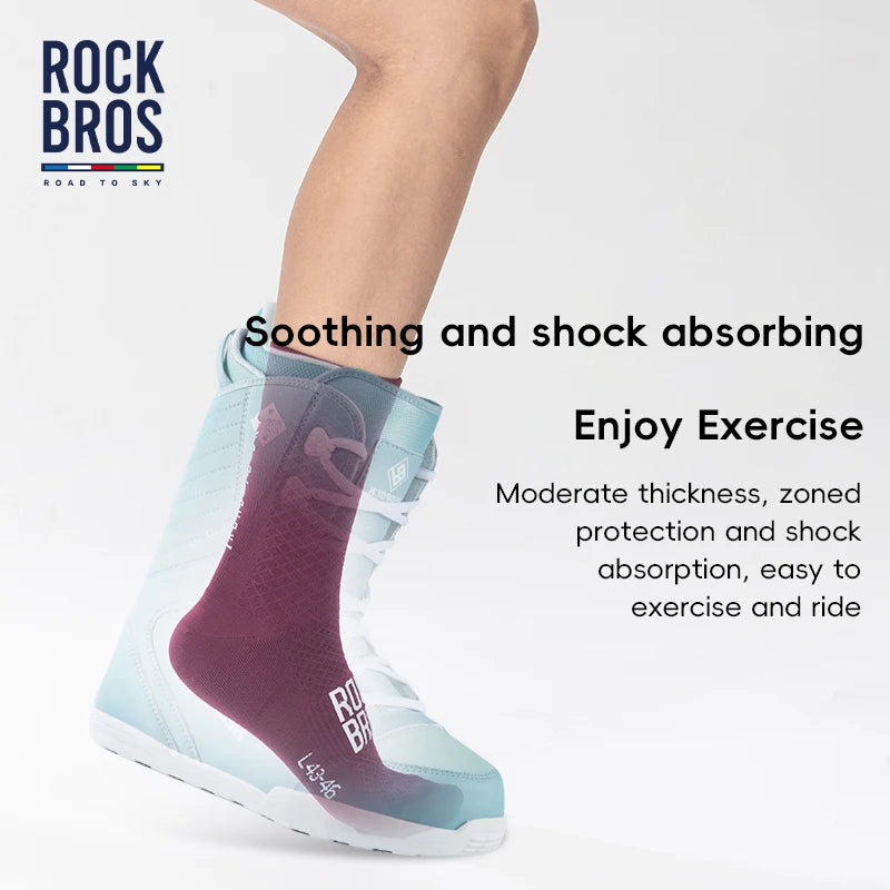 ROCKBROS ROAD TO SKY Sport Socks Breathable MTB Road Cycling Socks High Elastic Shock Absorbing A Pair Bike Socks