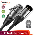 3Pin XLR Cable Male to Female Sound Cannon Microphone Cable for Mixer Amplifier Balanced Analog Audio Cord XLR Extension Cable