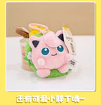 Pokemon Snorlax Pikachu Eevee Jigglypuff Bulbasaur Keychain Plush Toy Cartoon & Cute Backpack Pendant Children's Gift