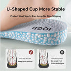 1 Pair EVA Material Invisible Height Increase Insoles For Shoes Breathable Shock Absorption Comfortable For Women Men