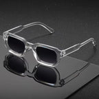 New Men Vintage Rectangle Frame Sunglasses Fashion Retro Sun Glasses Luxury Brand Design Glasses UV400 Eyewear Women Goggles