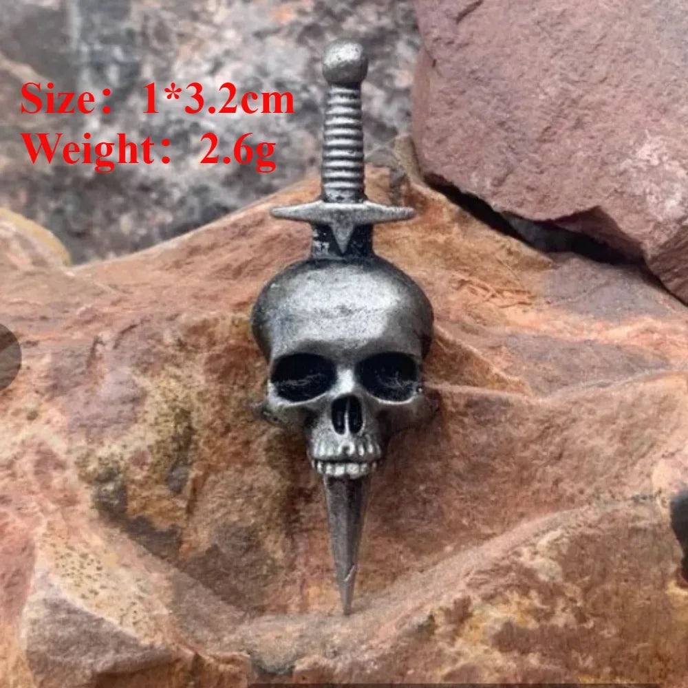 Halloween Skull Pin Punk Skeleton Badge Gothic Brooch for Jewelry Accessory Gifts Wholesale