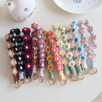 Korean Style Boho Phone Case Rope Keyring Bag Hanging Crochet Macrame Wristlet Phone Wristband DIY Craft Accessories