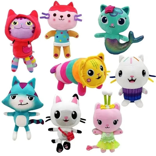 8 Styles Soft Gabby Dollhouse Plush Toy