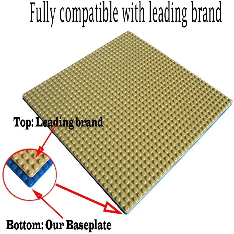 Baseplates 32x32 16x32 Dots Classic Base Plates MOC Bricks City Dimensions Building Blocks Figures Construction Toys