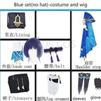 Wanderer Cosplay Costume Full Set with Hats Scaramouche Cosplay Costume Balladeer Cosplay Kimono Halloween