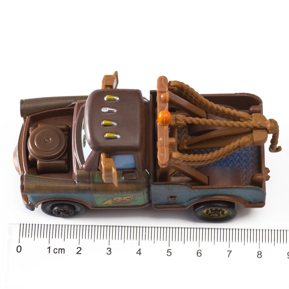 Children Car Toys Disney Pixar Cars Lightning McQueen Boost Wingo DJ Snot Rod 1:55 Diecast Metal Alloy Model Car Kid Gift