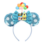 2026 Trip Mouse Ears Headband for Girls Women Sequin Castle 5"Bow Hairband Festival Party Cosplay DIY Hair Accessories