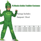 Kids Blue Red Green Jumpsuits Pajamas Cosplay Costume with Mask Night Hero Birthday Party Dress Sets Christmas Costumes