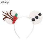 Mickey Cartoon Olaf Headbands for Kids Cute Snowman Ears Hair Accessories Women Elsa Frozen Hairband Girls Cosplay Headwear Gift