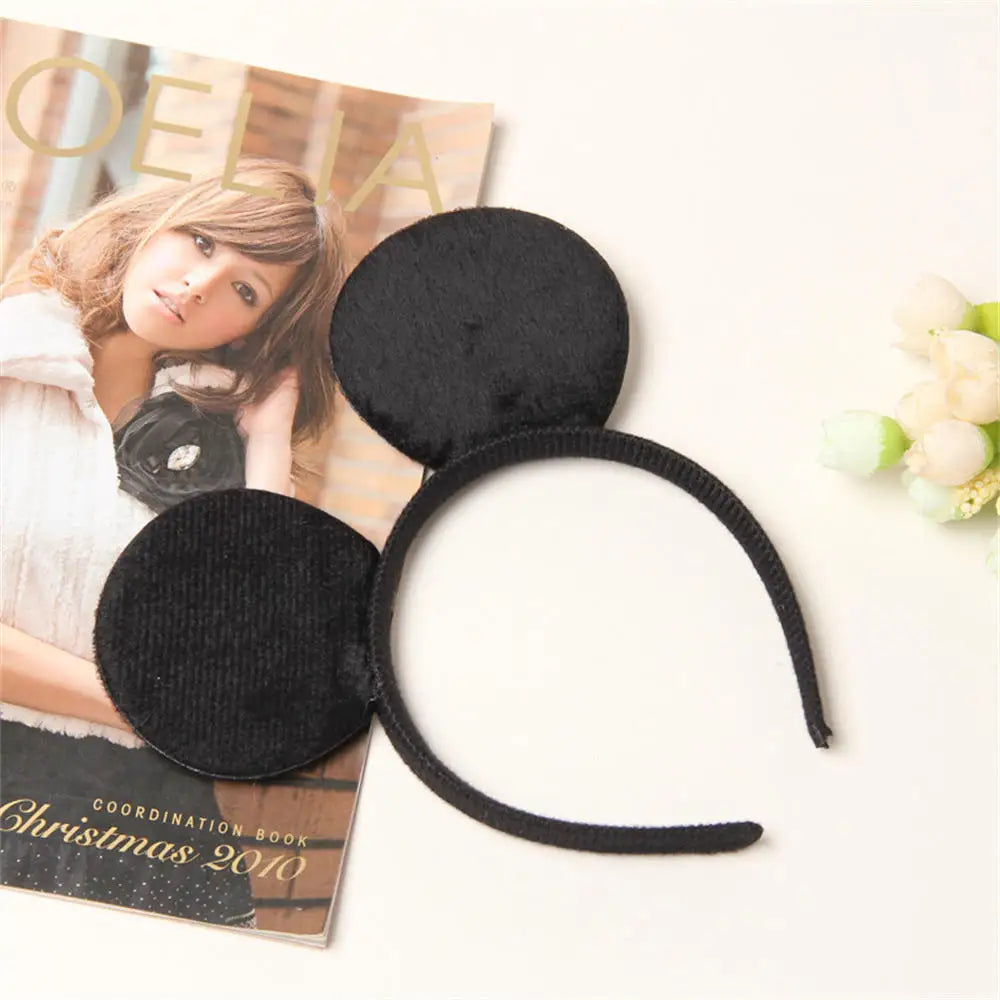 Knot Accessories Minnie Hairbands Favors Mom Lovely Ears Kids Mickey Headbands Hair Boys Party Sequin Baby Birthday Bows Girls